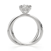 1 Carat VS1 D Lab Grown Diamond Solitaire Split Shank Oval Ring